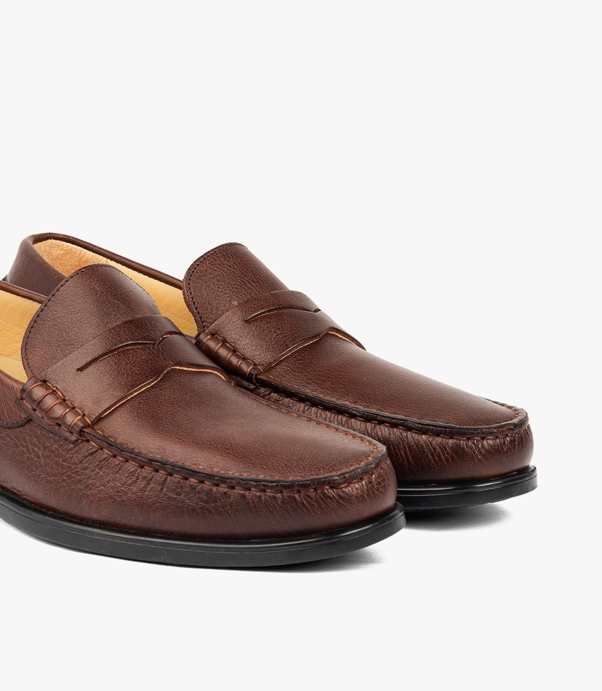 Mocassin ORSON en Cuir, Marron – CL110