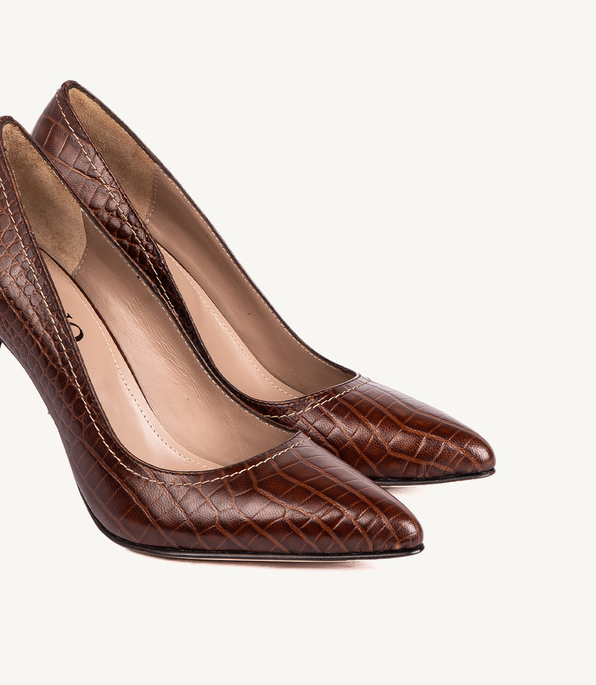CELINE EN CUIR CROCO GOLD