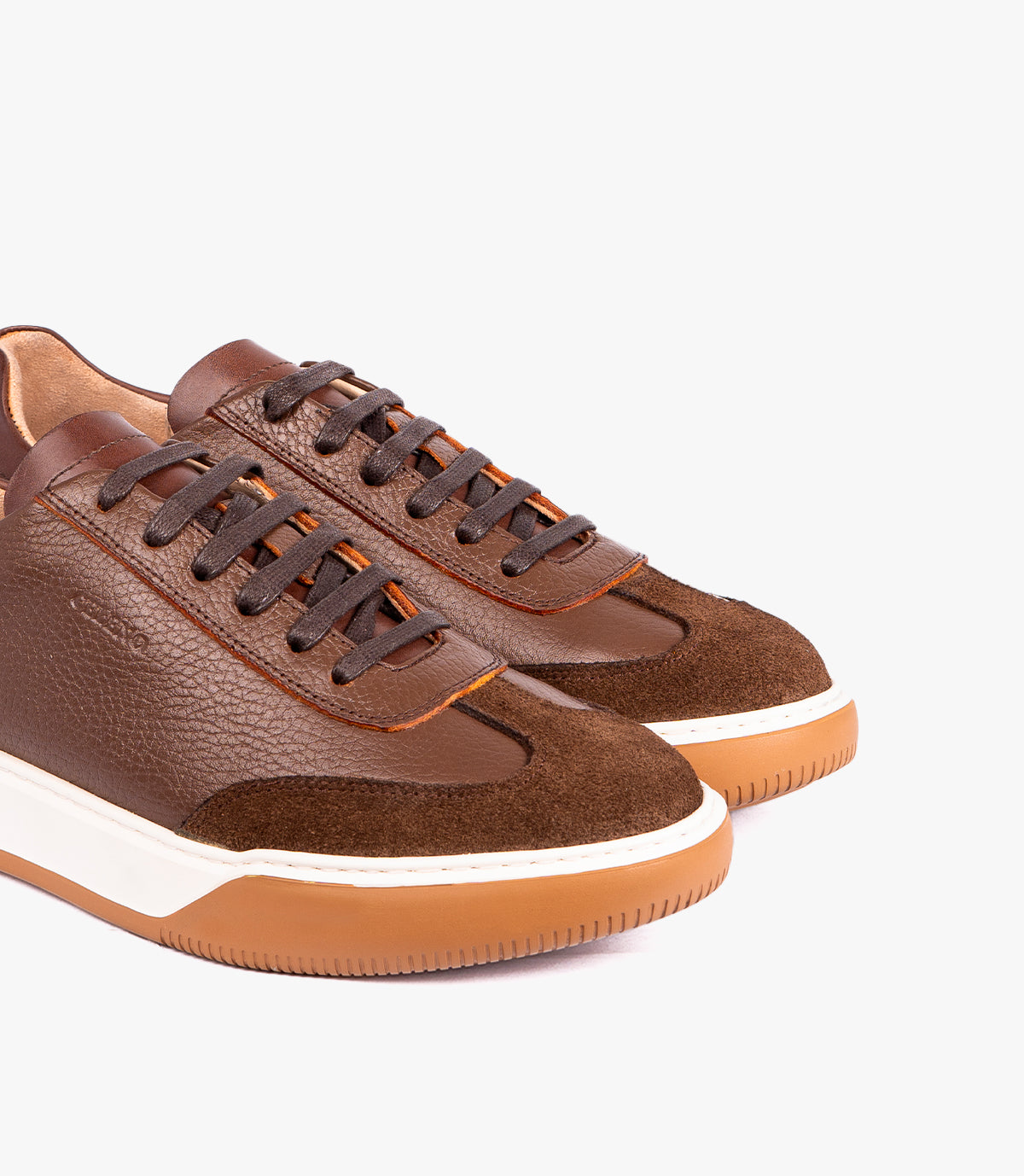 RIVOLI EN CUIR ET DAIM MARRON – CL7008