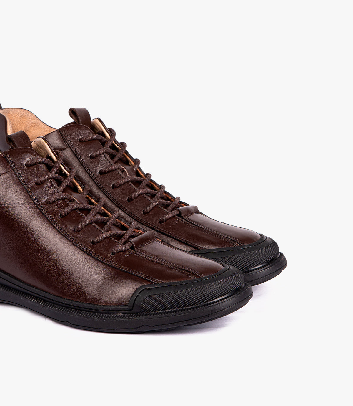 BOTTINE NIVEN EN CUIR MARRON - 346