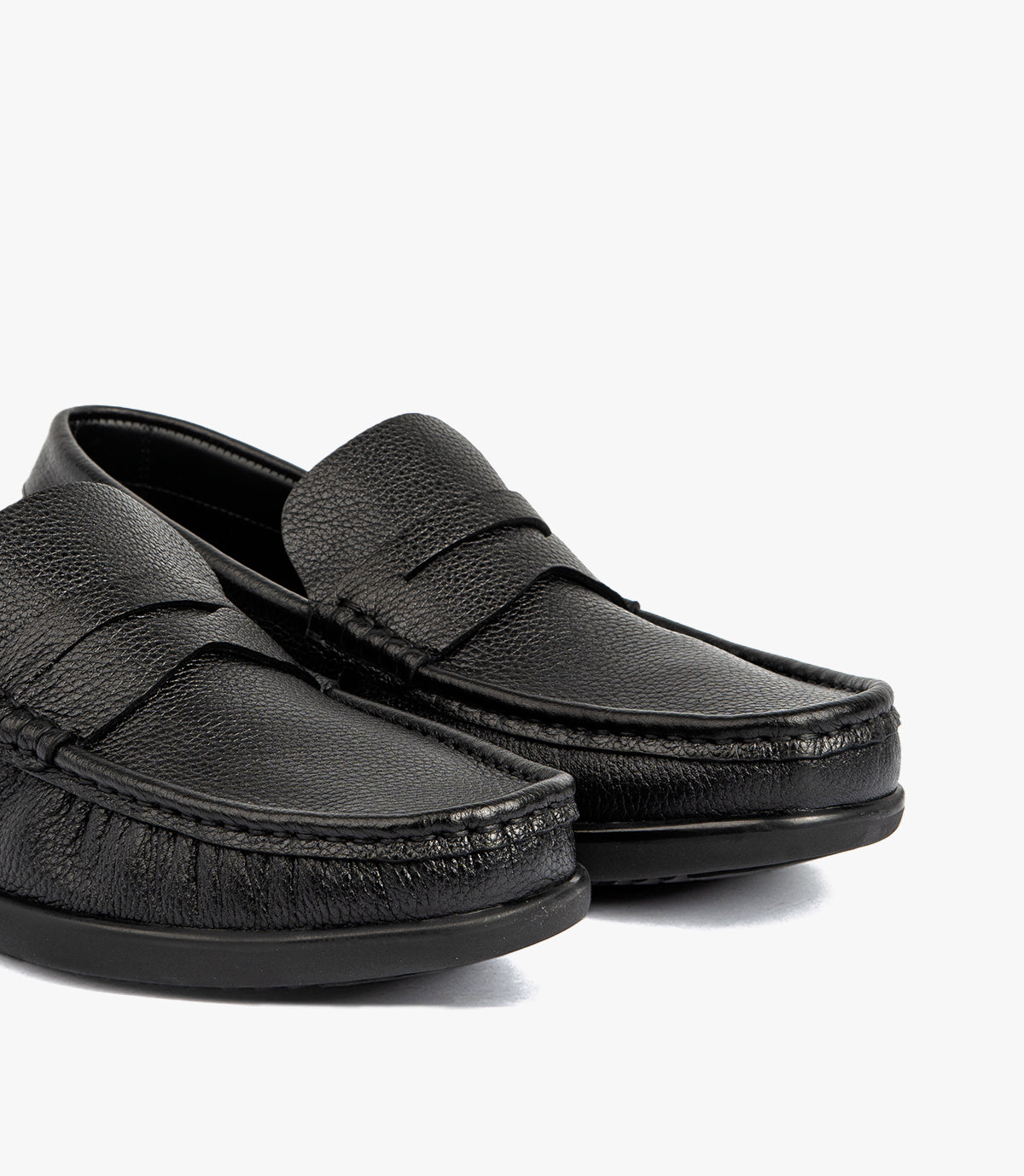 MOCASSIN EDEN EN CUIR, NOIR – CL146