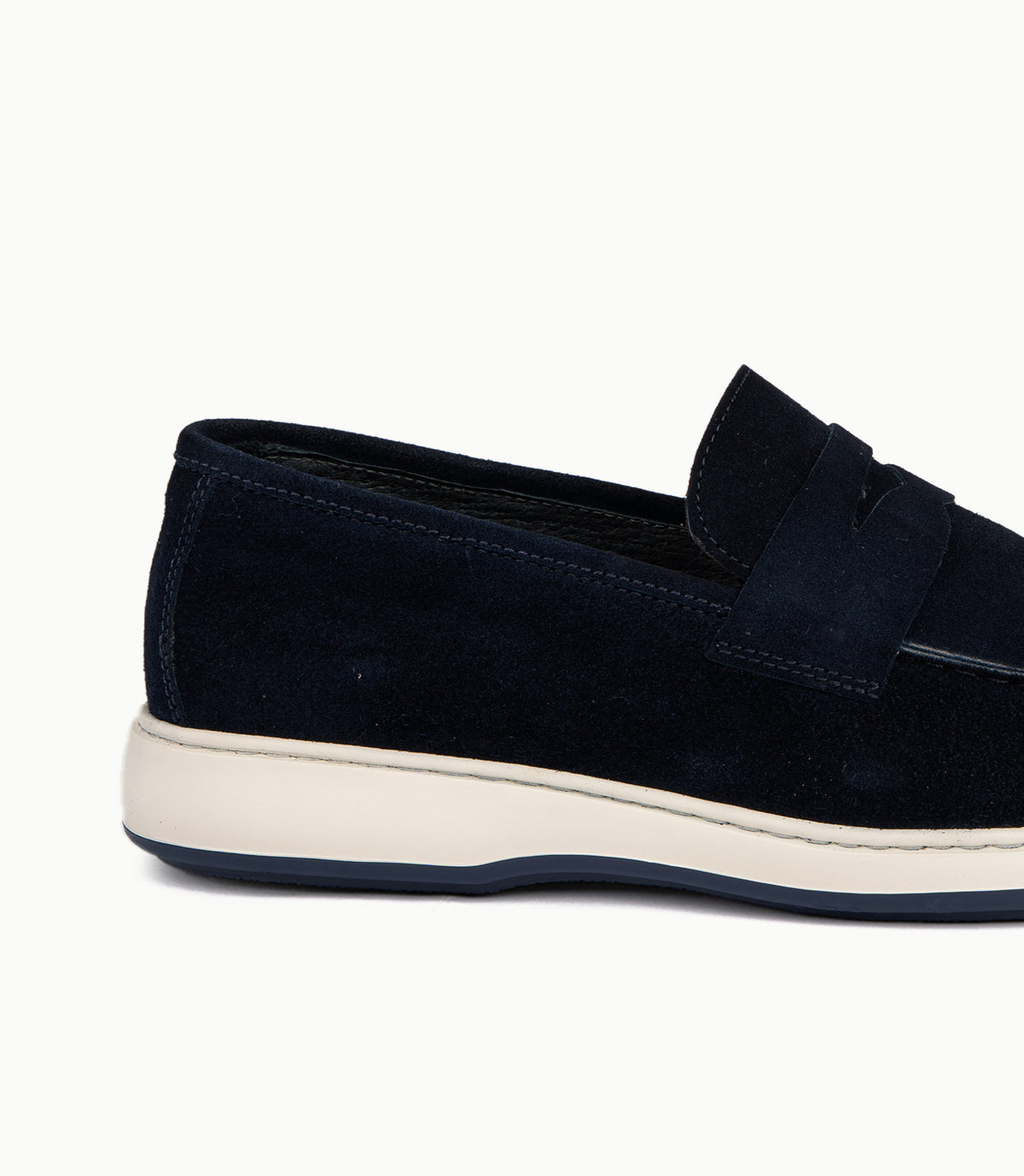 Mocassin Arven en Daim, Bleu Nuit – CL7010