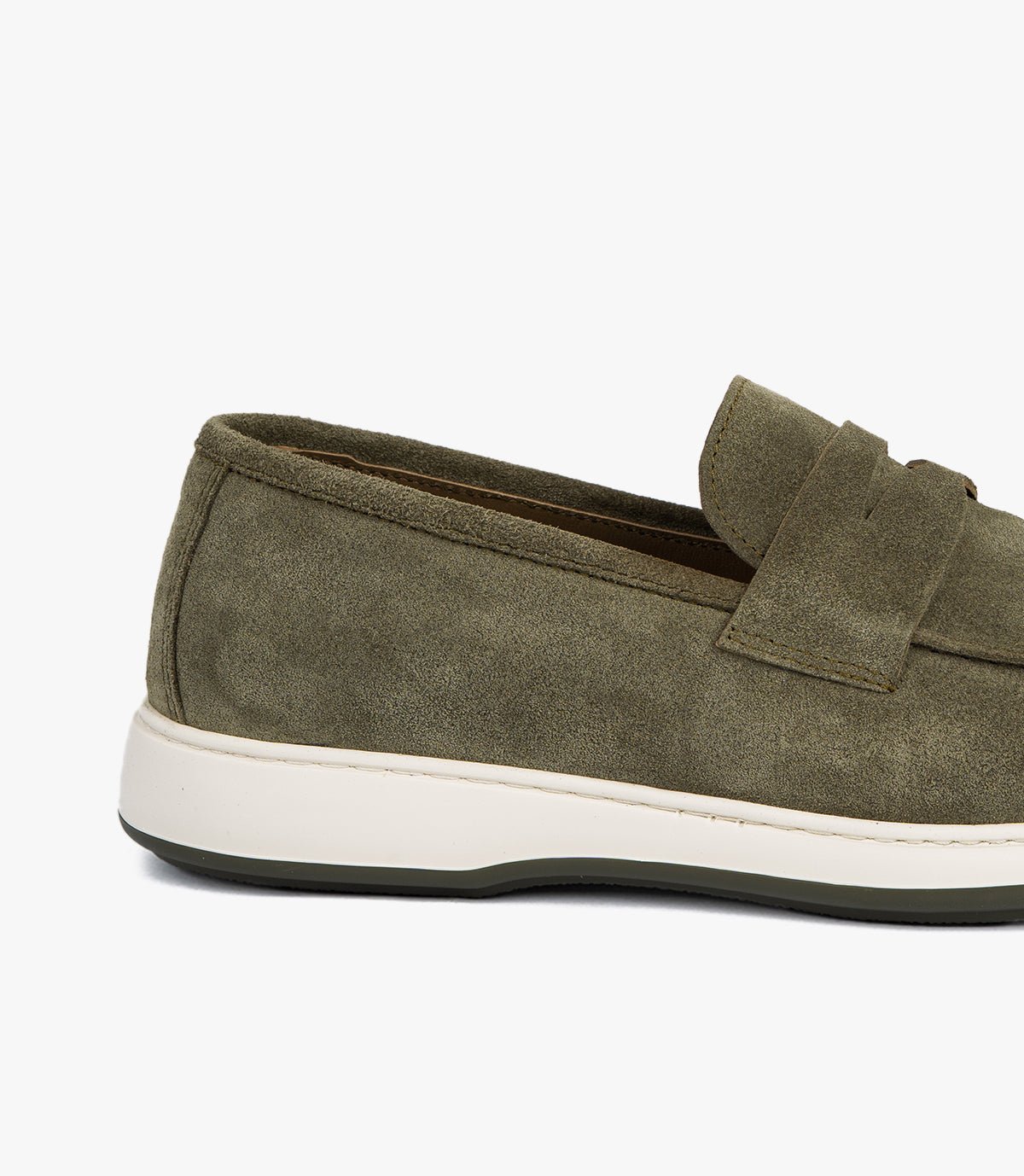 Mocassin Arven en Daim,Vert- CL7010