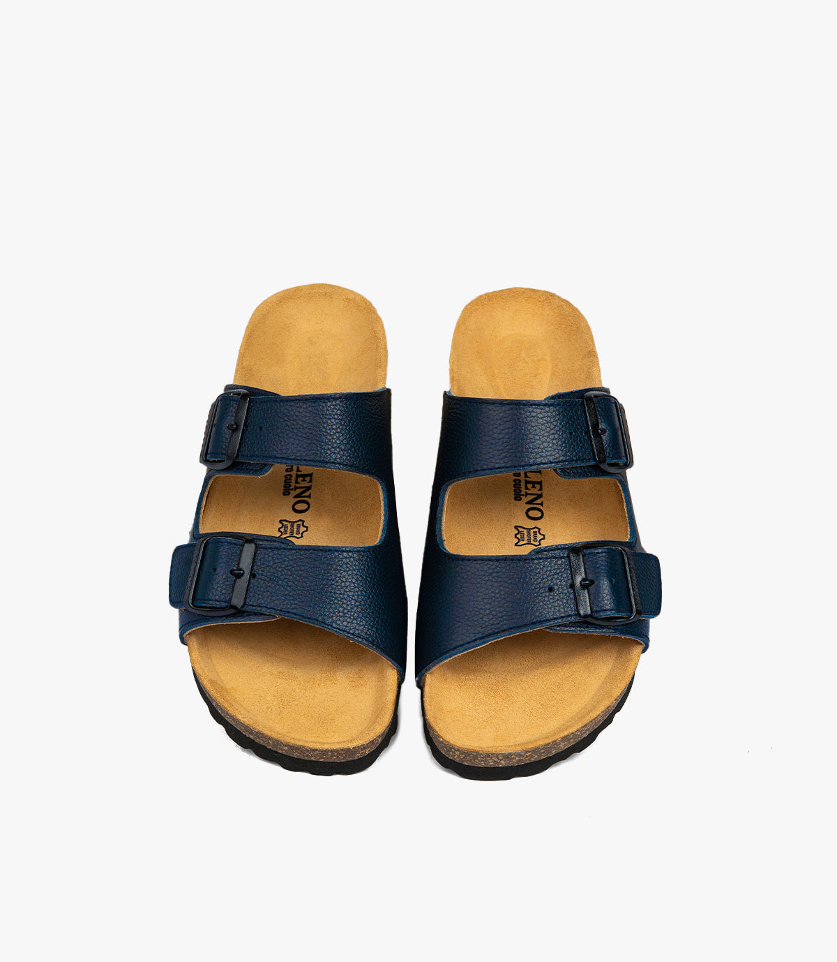 SANDALES Vagabond en Cuir, Bleu Nuit – SL01