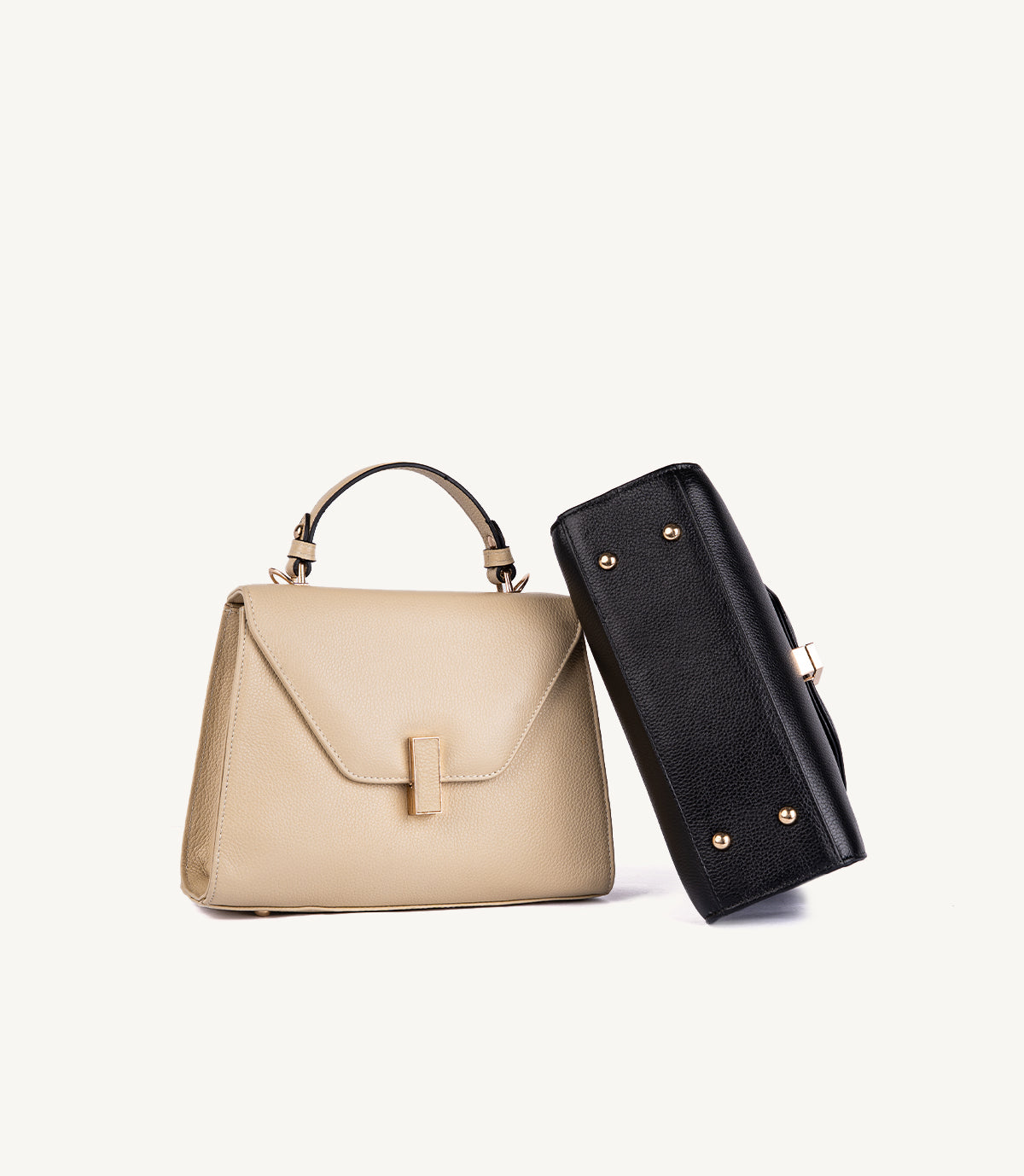 SAC VARENNE EN CUIR GRAINÉ NOIR - 036