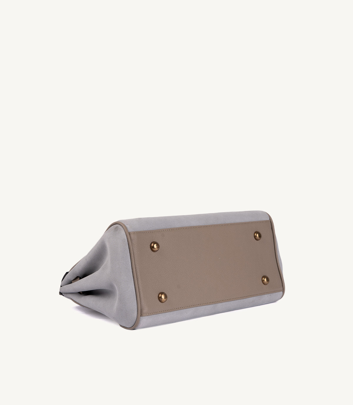 SAC À MAIN SIENA EN CUIR ET DAIM TAUPE - 025