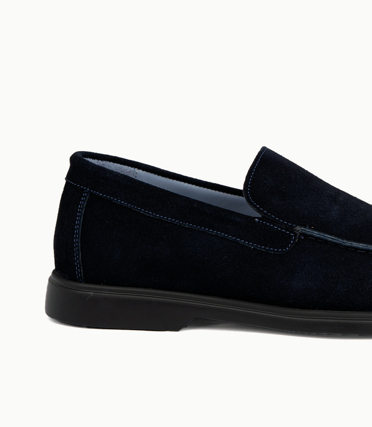 Mocassin Nerio en Daim, Bleu Nuit – CL337