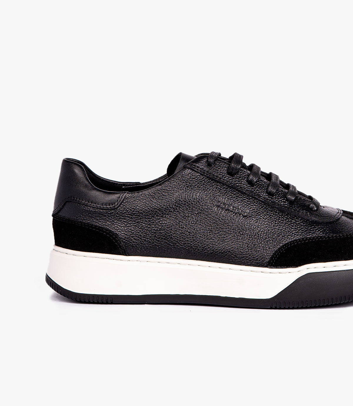 RIVOLI EN CUIR ET DAIM NOIR – CL7008
