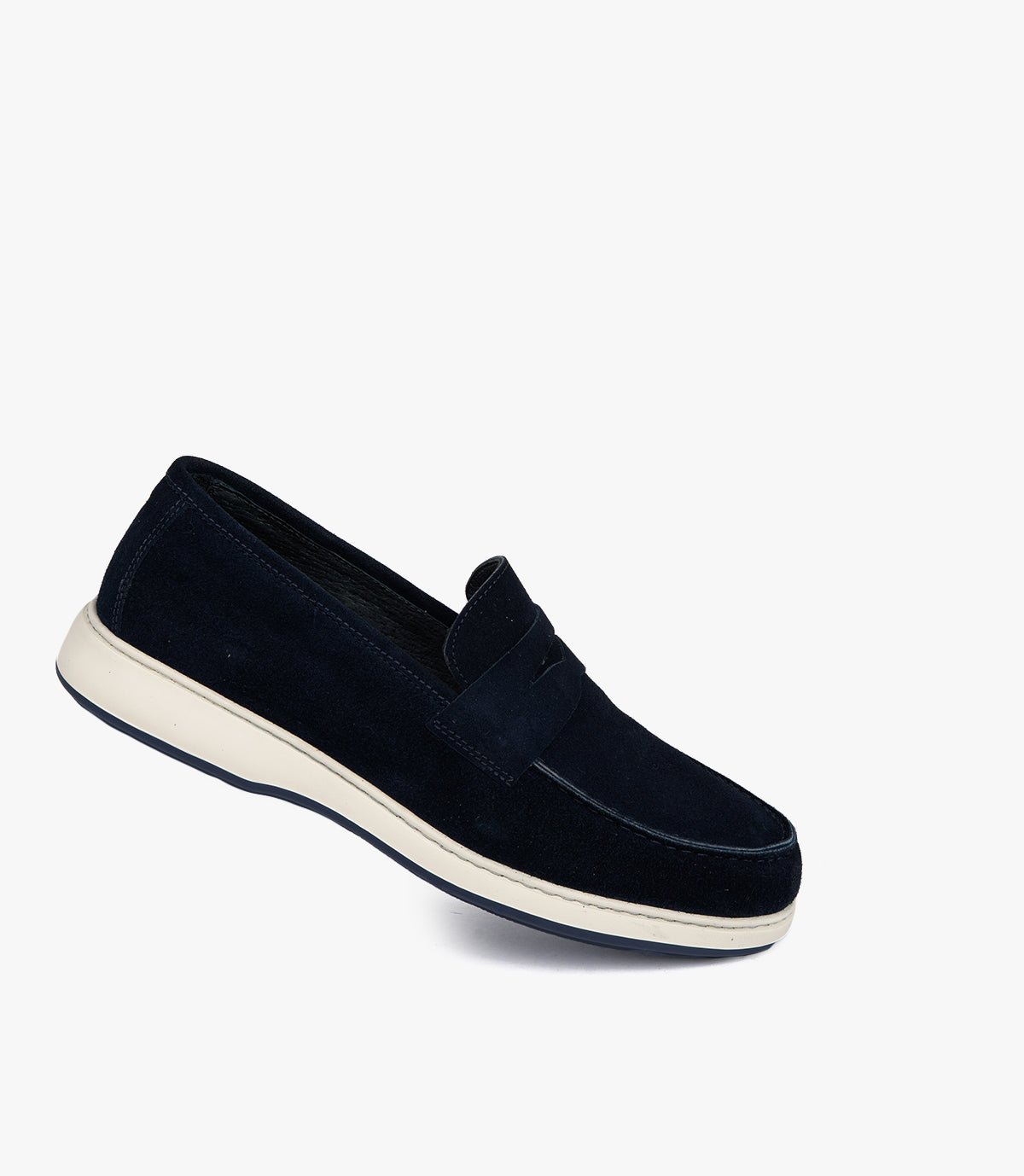 Mocassin Arven en Daim, Bleu Nuit – CL7010
