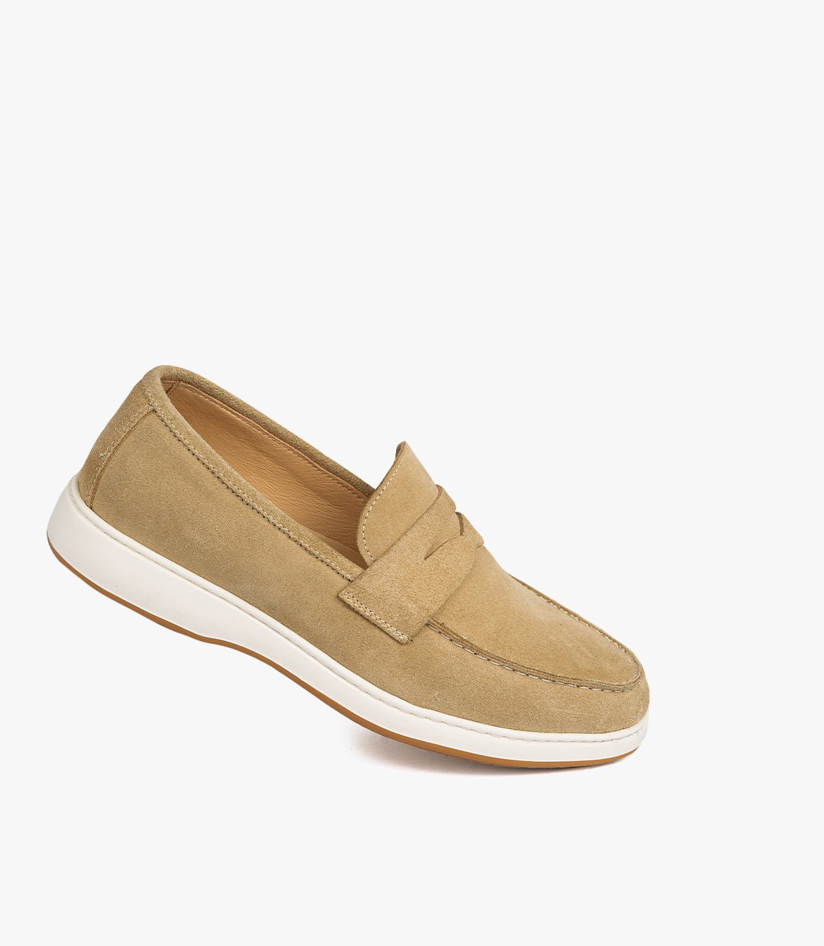 Mocassin Arven en Daim, BEIGE – CL7010