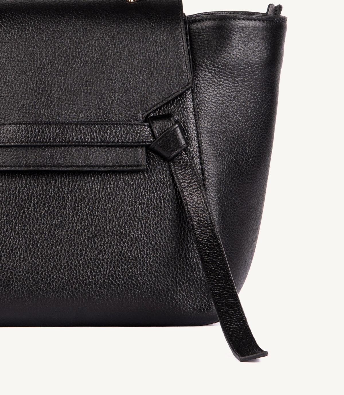 SAC VALORIA EN CUIR GRAINÉ NOIR - 039