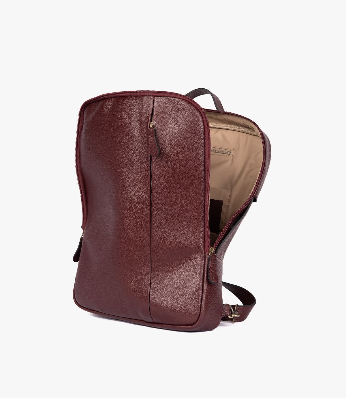 SAC ORDINATEUR MANHATTAN EN CUIR, BORDEAUX - 040
