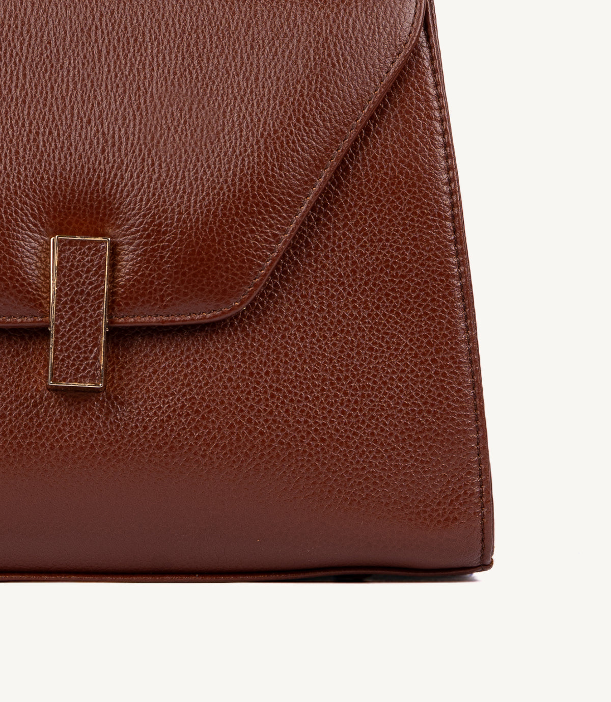 SAC VARENNE EN CUIR GRAINÉ MARRON - 036
