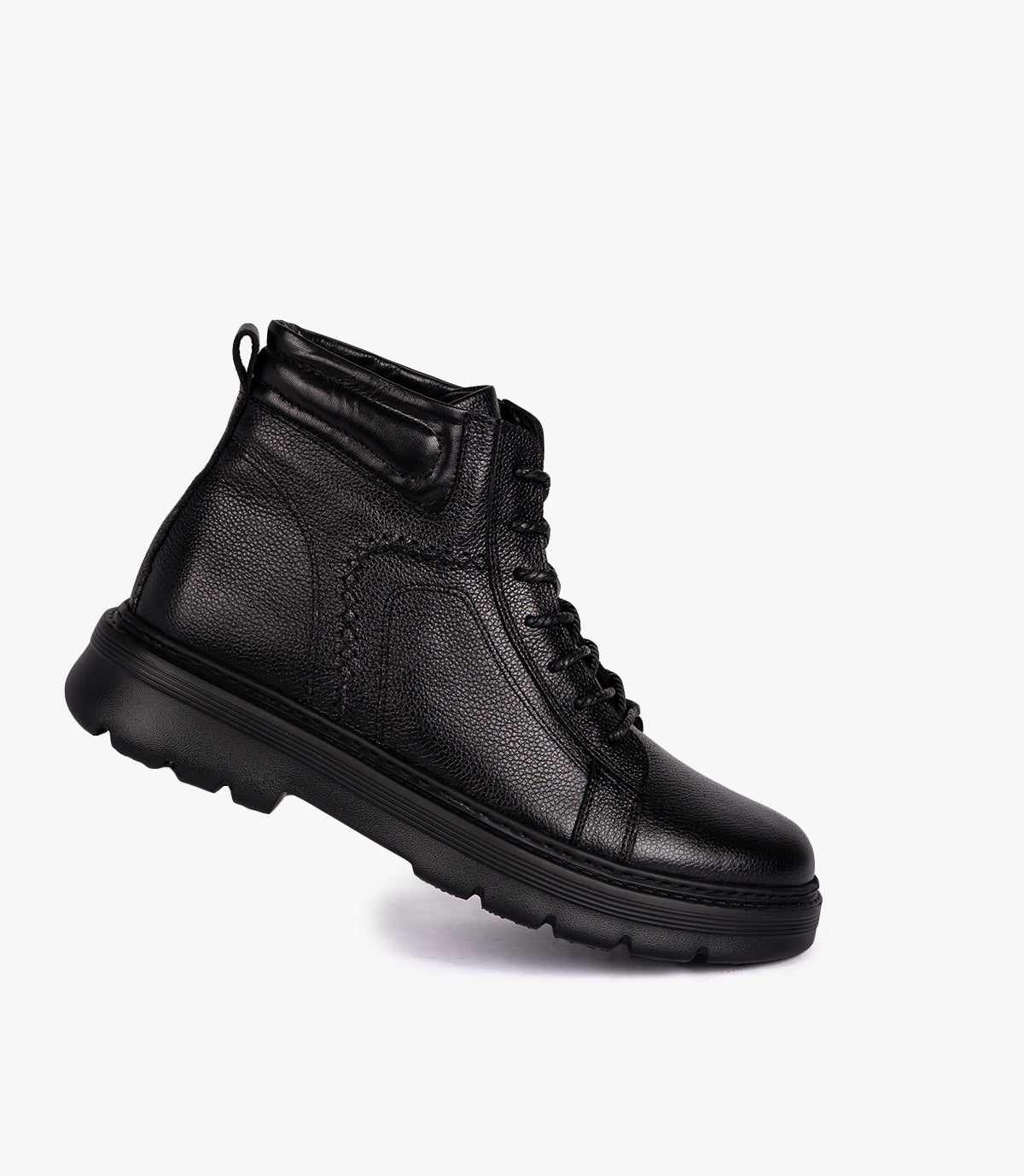 BOTTINE - KELAN EN CUIR NOIR - CL345