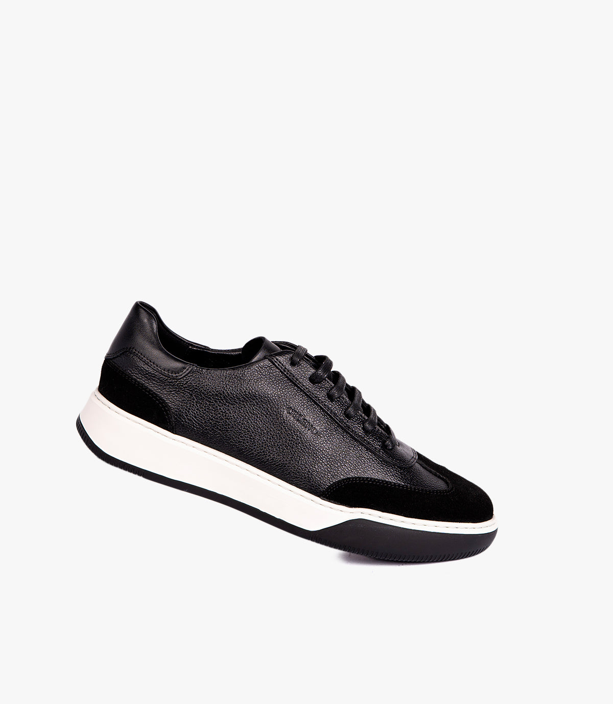 RIVOLI EN CUIR ET DAIM NOIR – CL7008