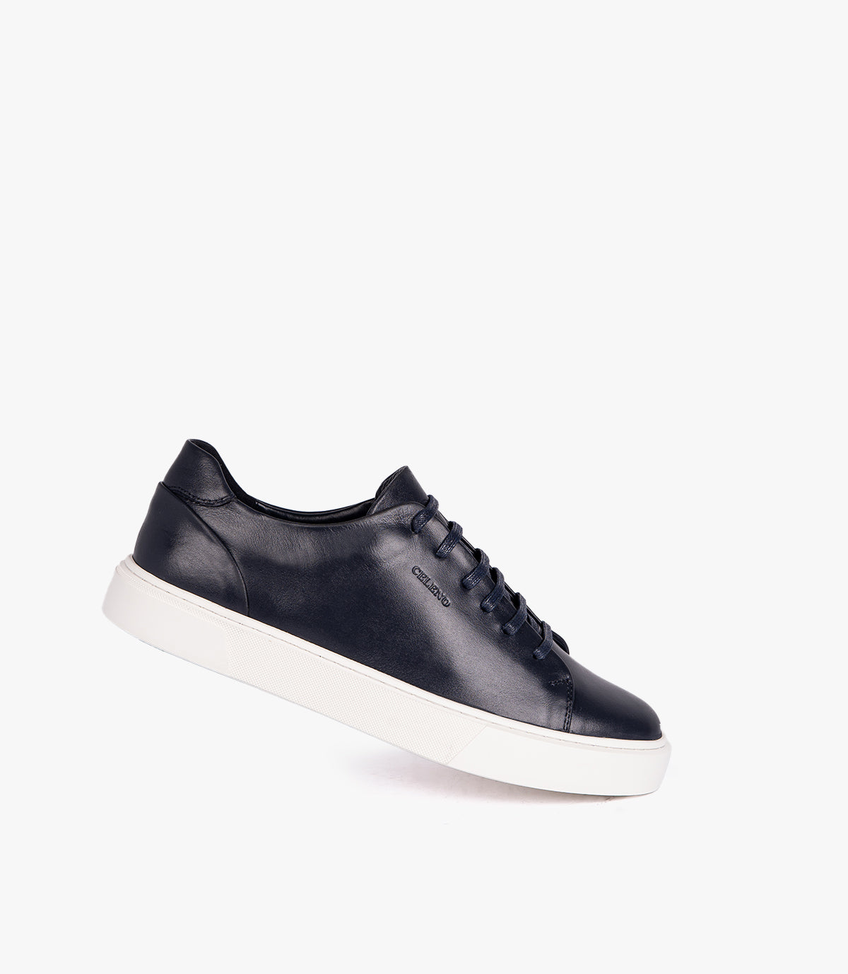BASKET - VARENO EN CUIR BLEU NUIT - CL106