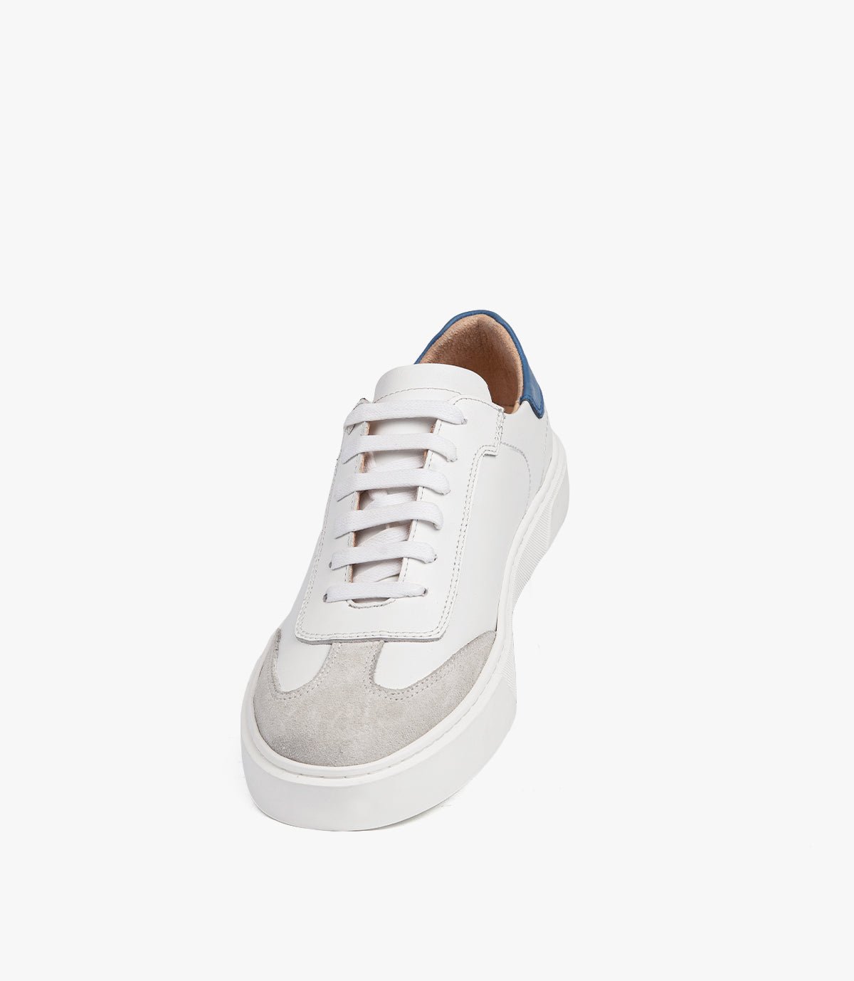 BASKET MILANO en cuir, Blanc - CL100