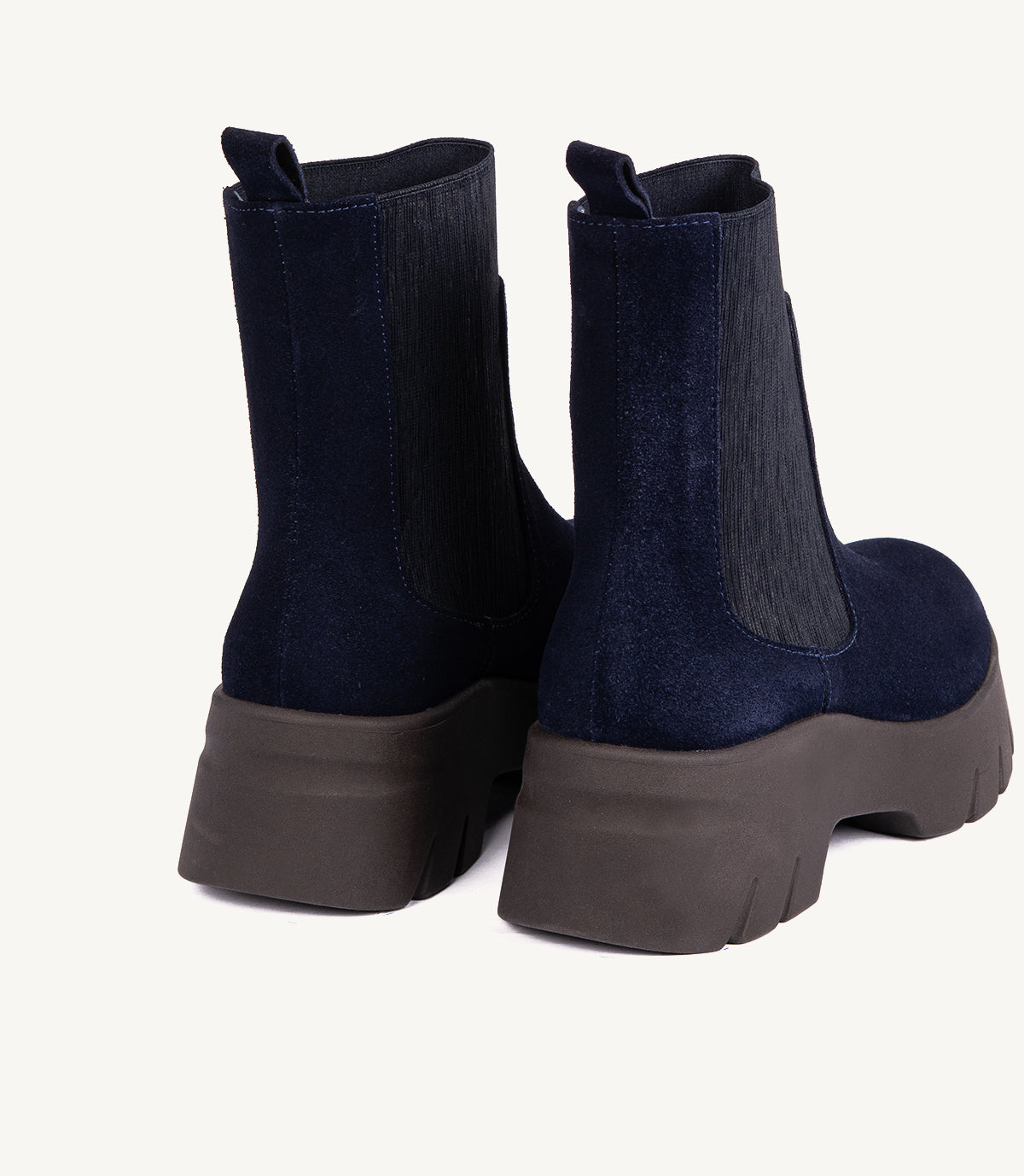 BOTTINE ANCLE EN DAIM, MARINE