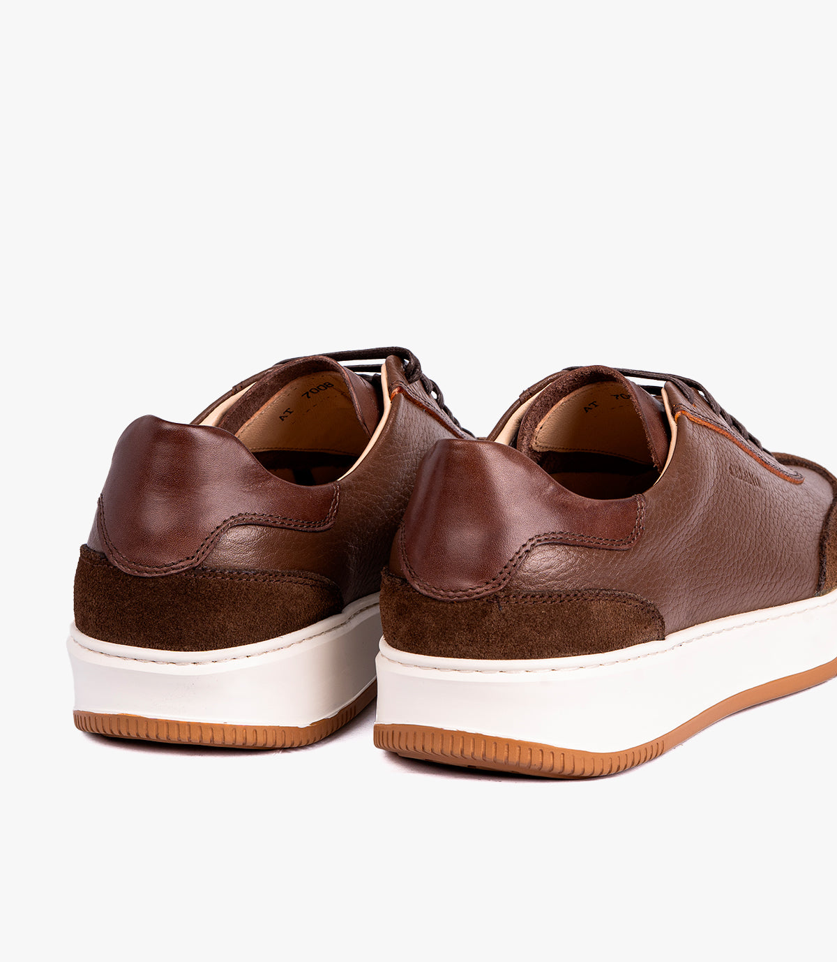 RIVOLI EN CUIR ET DAIM MARRON – CL7008