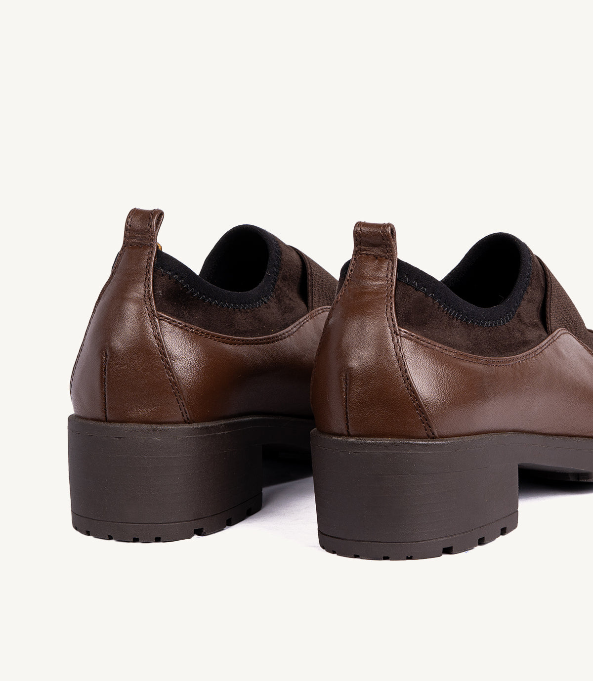 MILA EN CUIR ET DAIM MARRON – CL2505