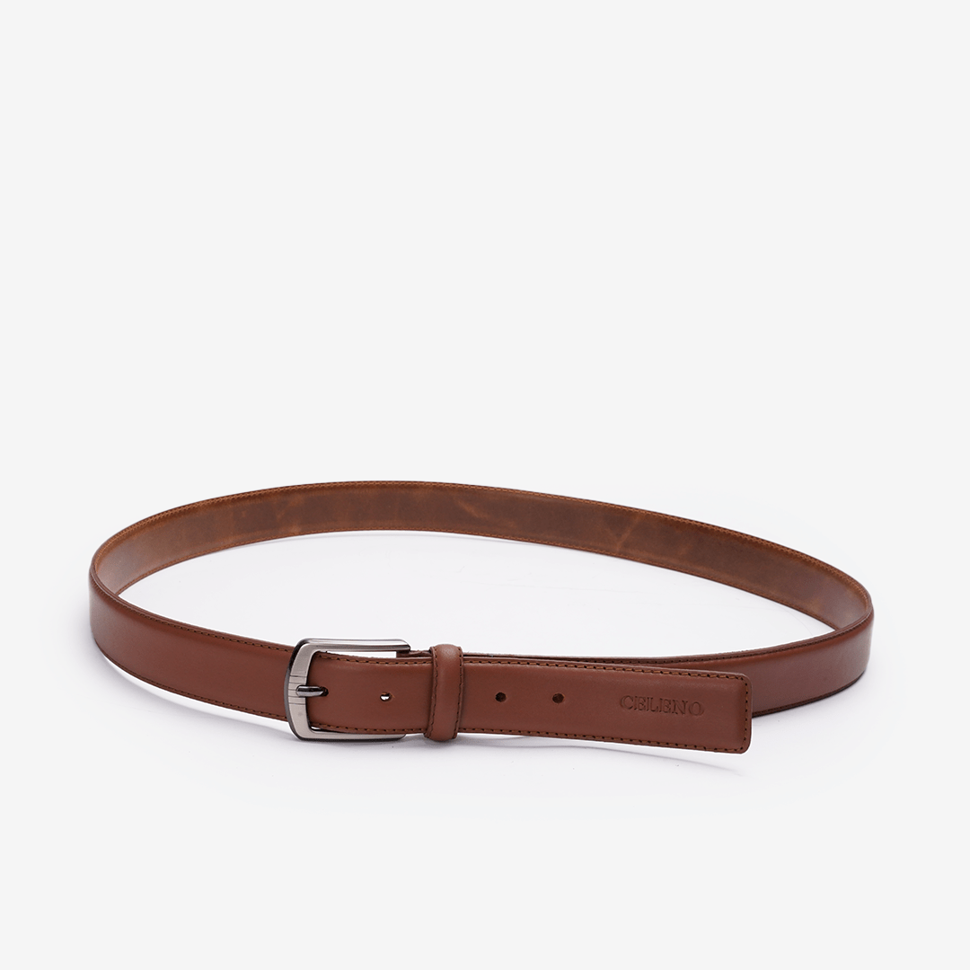 CEINTURE JAY en Cuir, Tabac – CLCLASS