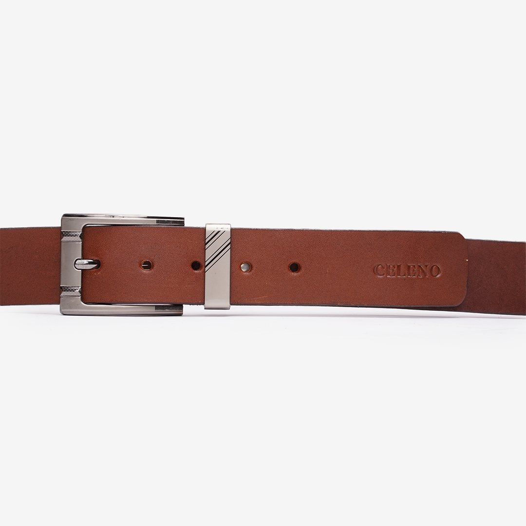 CEINTURE ALFRED en Cuir, Tabac – CLSPORT