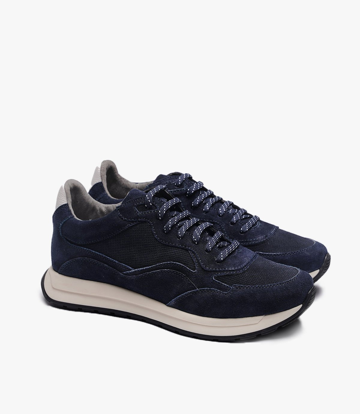 BASKET FLUENT FLEX EN DAIM, BLEU NUIT - CL830041