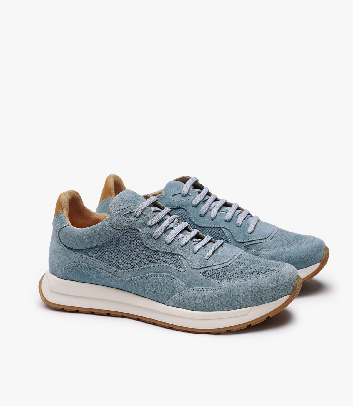 BASKET FLUENT FLEX EN DAIM, BLEU CIEL - CL820041