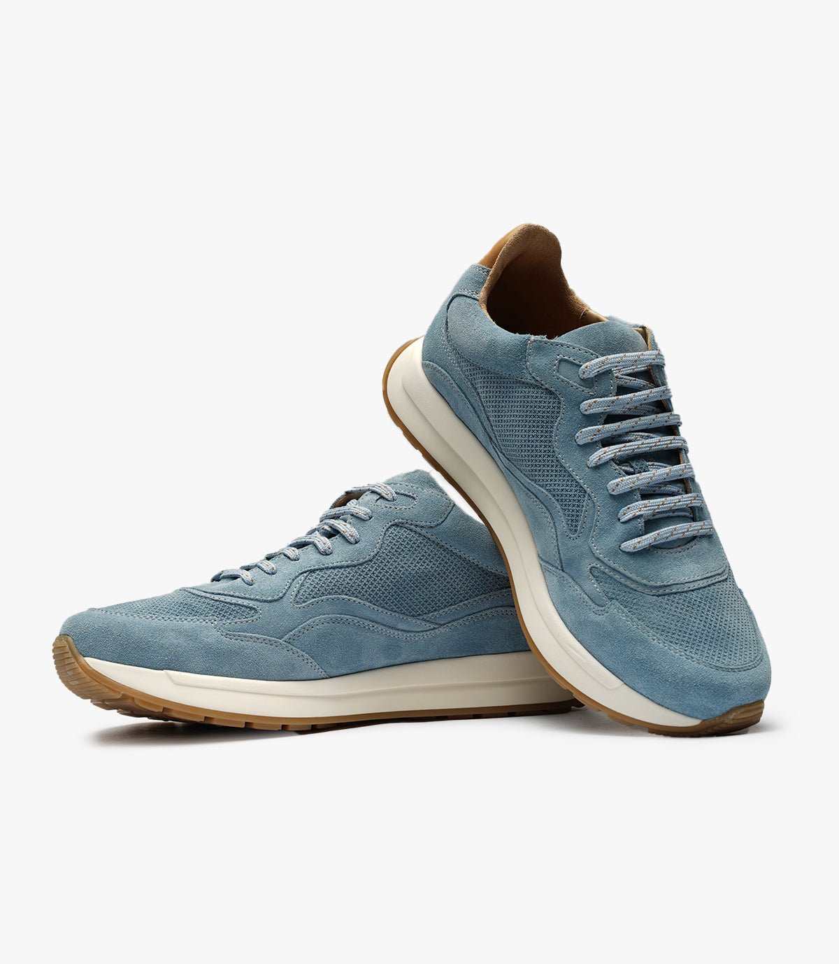 BASKET FLUENT FLEX EN DAIM, BLEU CIEL - CL820041