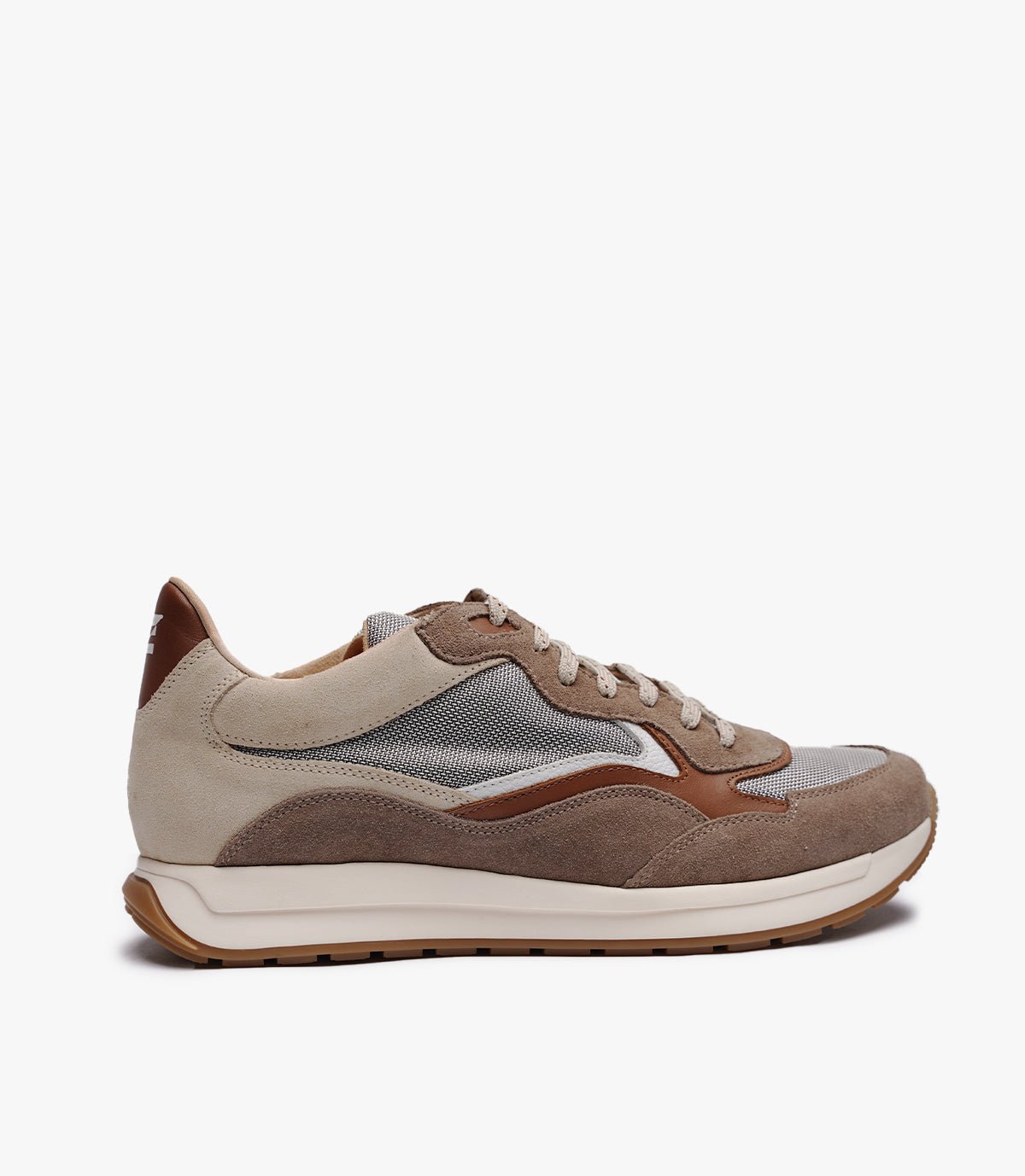 BASKET FLUENT FLEX EN DAIM, MARRON CLAIR - CL840041