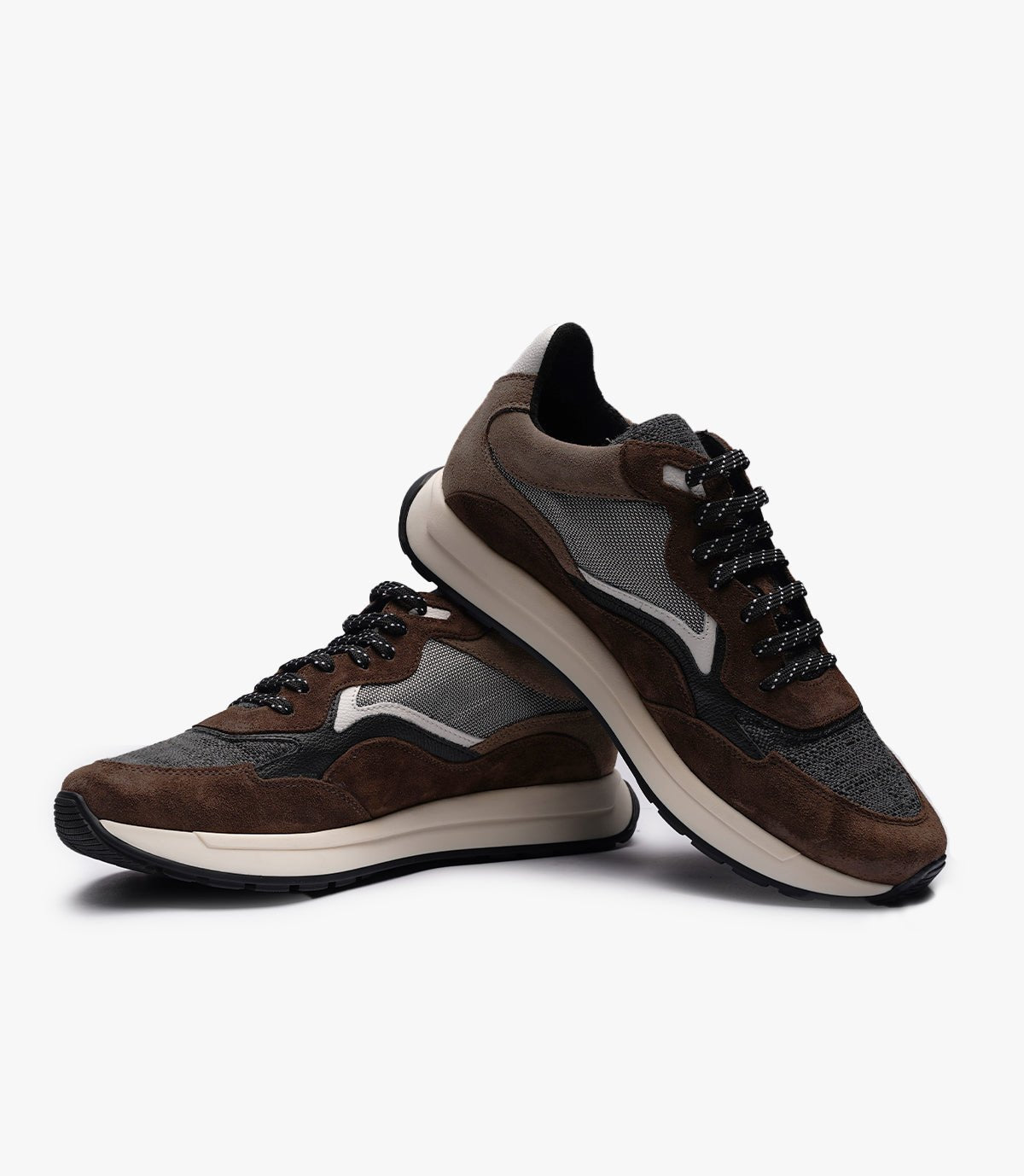 BASKET FLUENT FLEX EN DAIM, MARRON - CL810041