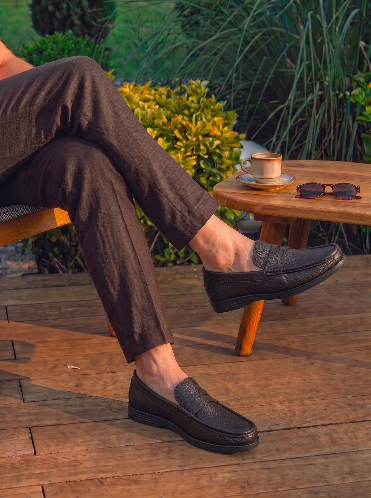 MOCASSIN EDEN En Cuir, Marron – CL146