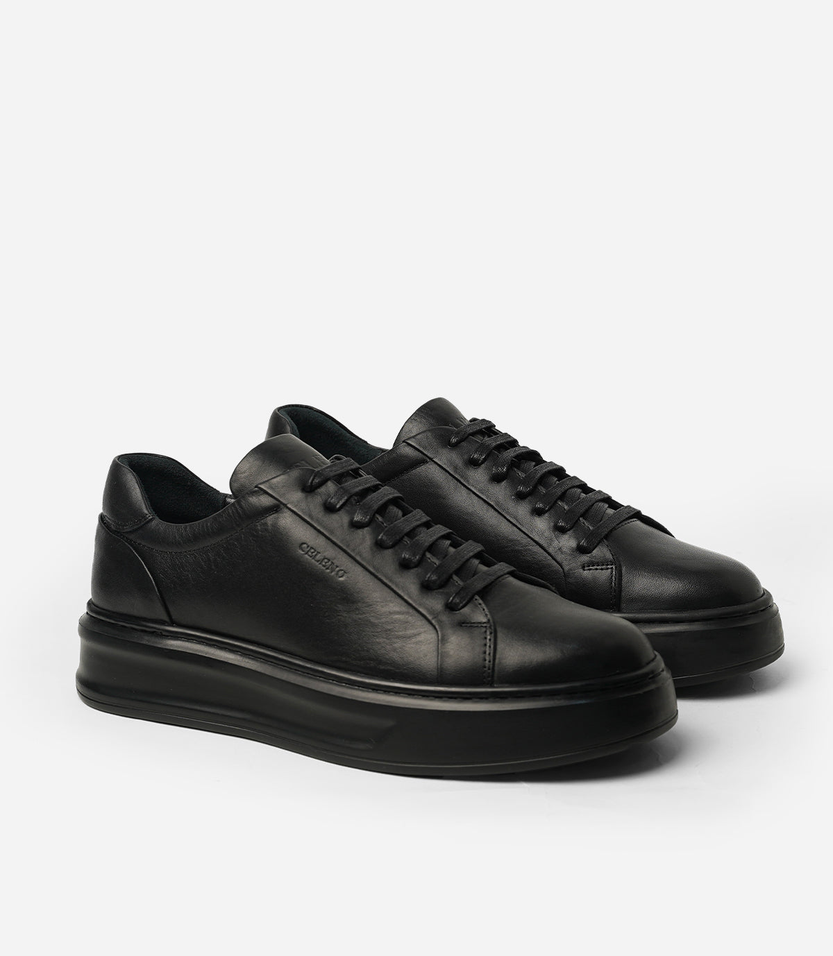 BASKET ROYALE en Cuir, Noir– CL6065
