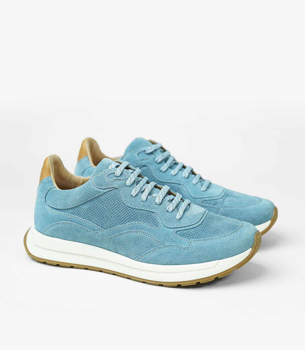 BASKET FLUENT FLEX EN DAIM, BLEU CIEL - CL820041