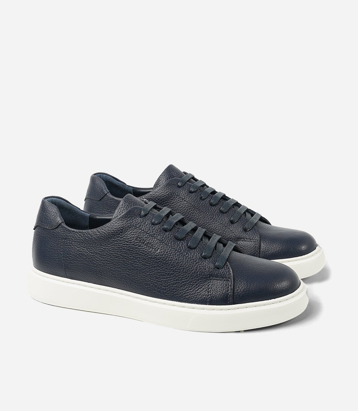 BASKET BLAZE En Cuir, Bleu Nuit – CL6080