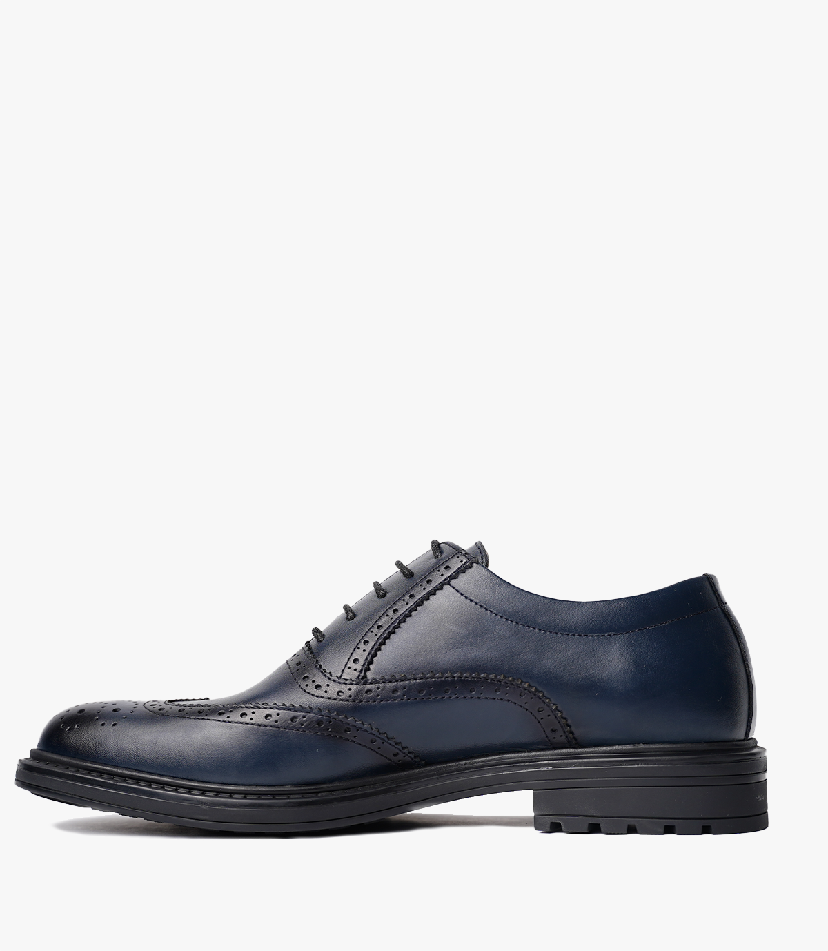 BROGUE en Cuir, BLEU NUIT-CL200