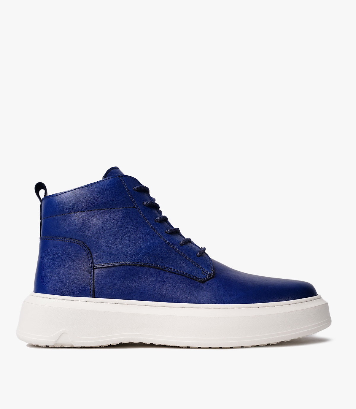 Bottine CHUK en Cuir, Bleu -CL2180