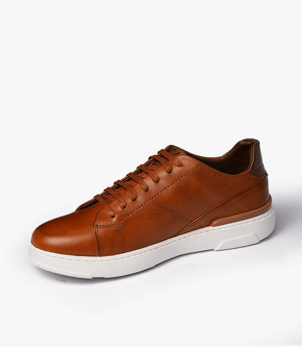 BASKET Nova En Cuir, Tabac – CL6083