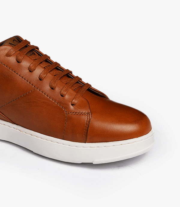 BASKET Nova En Cuir, Tabac – CL6083