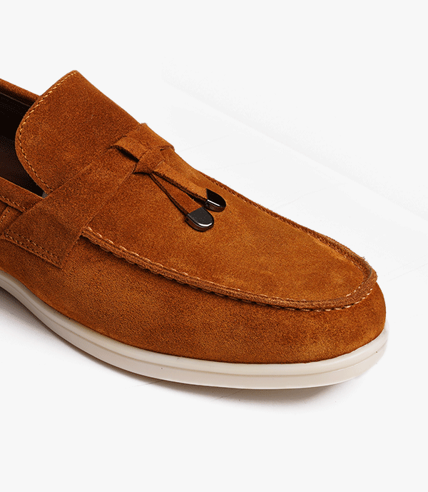 MOCASSIN JET en Daim, Tabac – CL3061