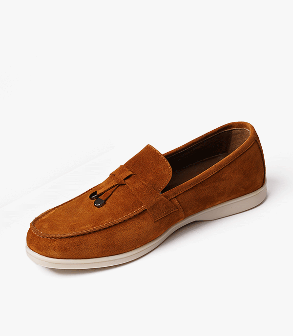 MOCASSIN JET en Daim, Tabac – CL3061