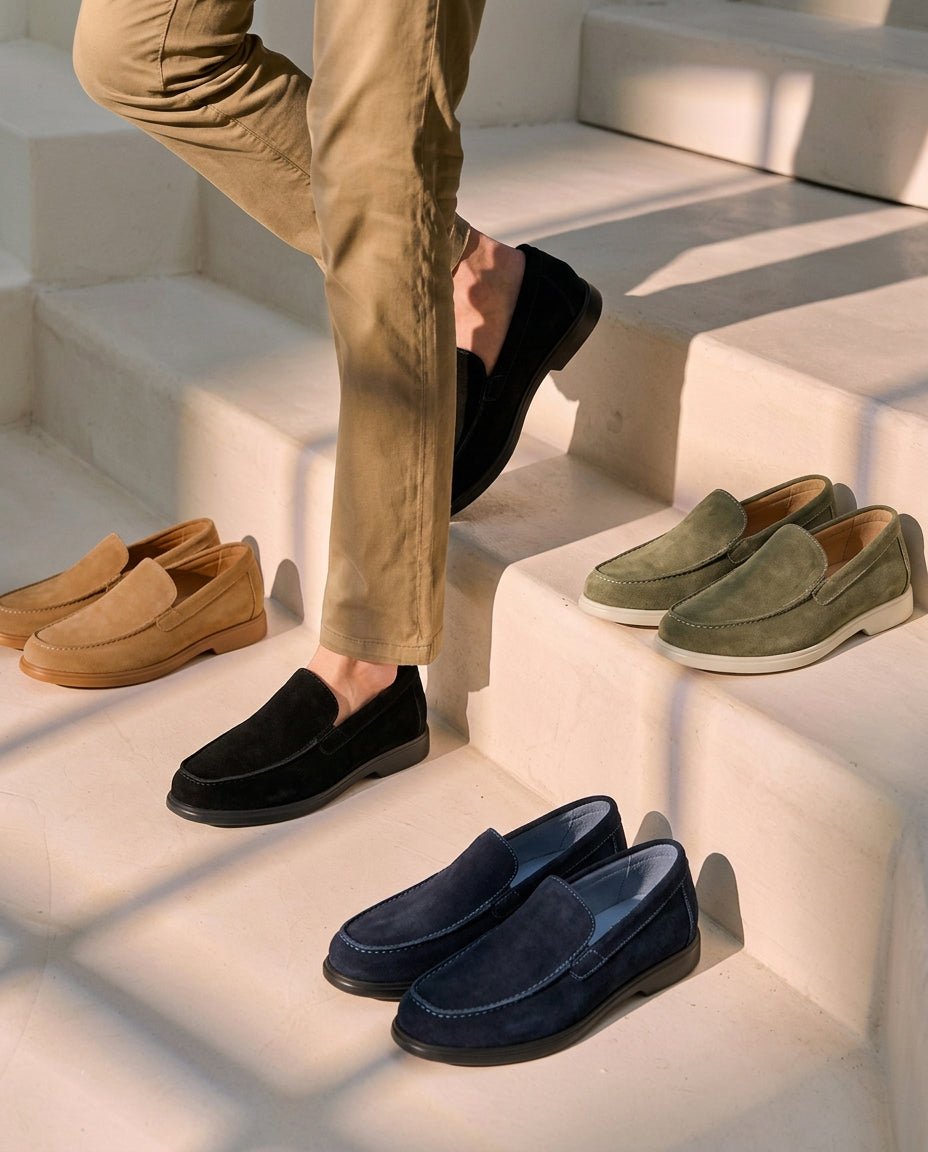Mocassin Nerio en Daim, Tabac – CL337