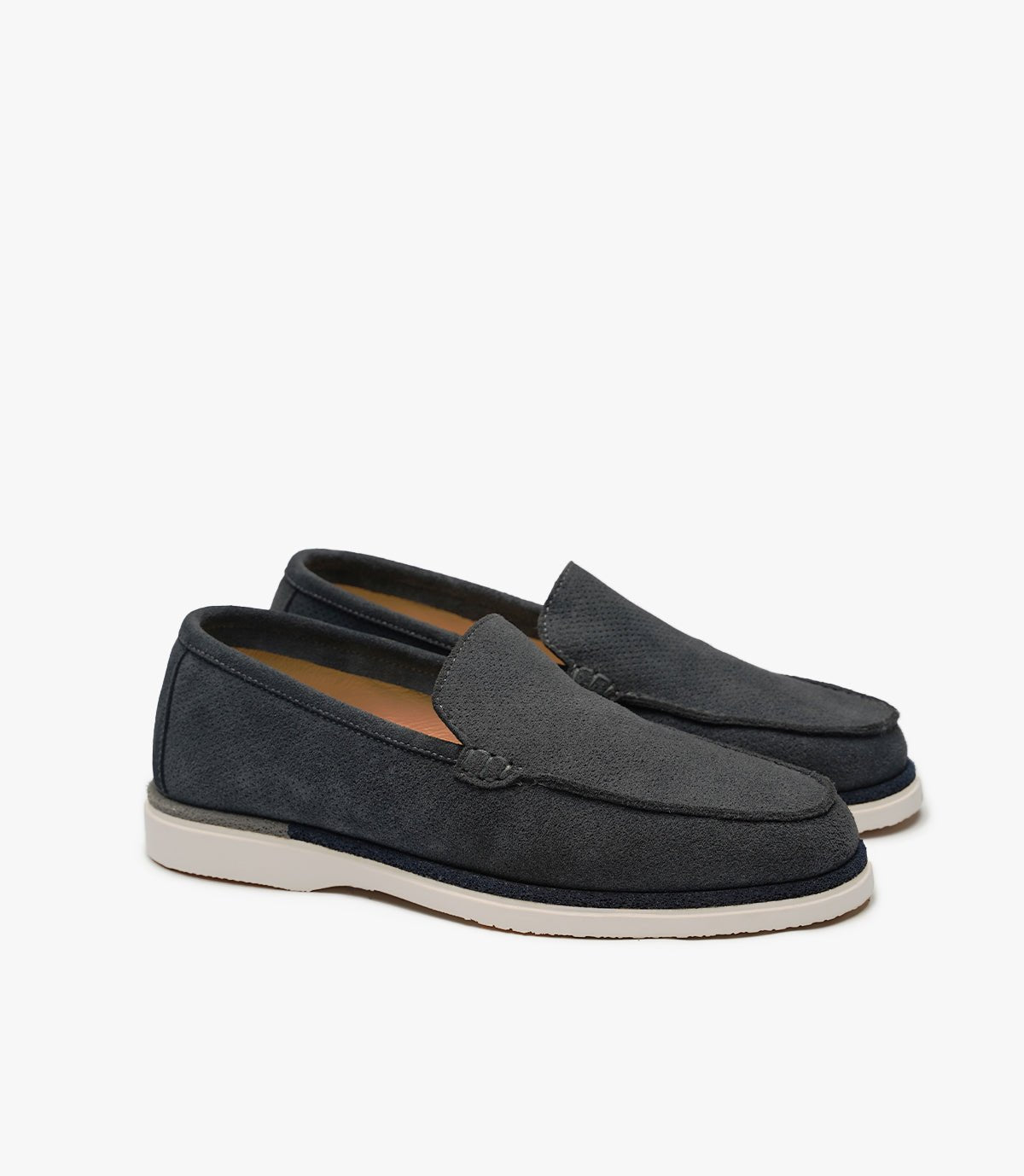 MOCASSIN EVERTON EN DAIM, BLEU NOIR - CL3062