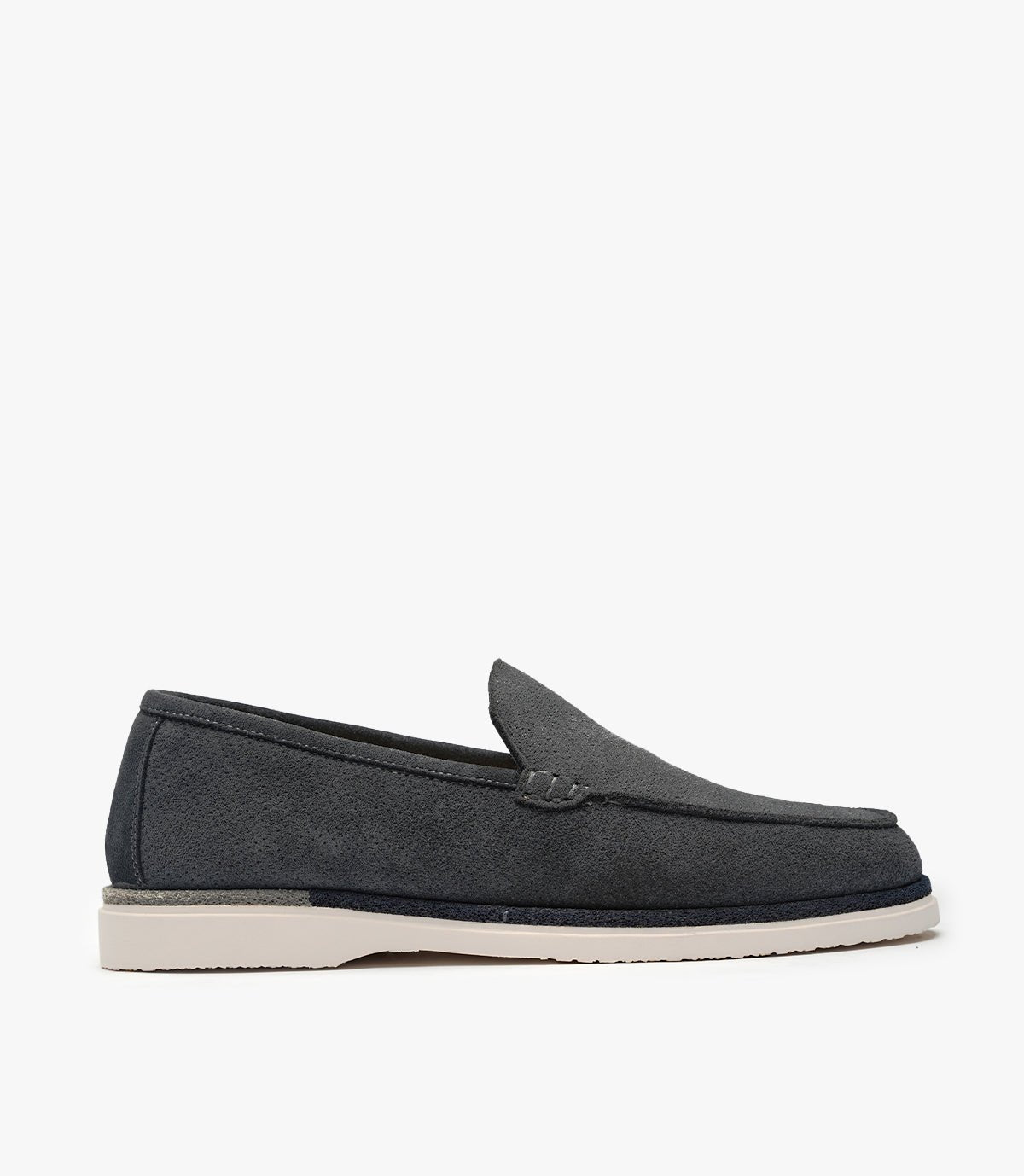 MOCASSIN EVERTON EN DAIM, BLEU NOIR - CL3062