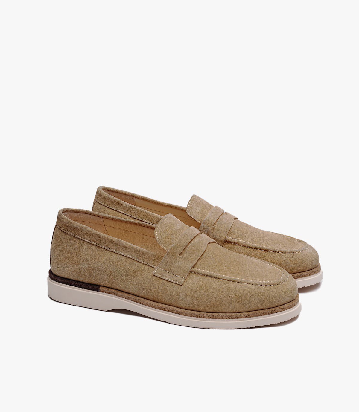 MOCASSIN REGALIA EN DAIM, BEIGE - CL308