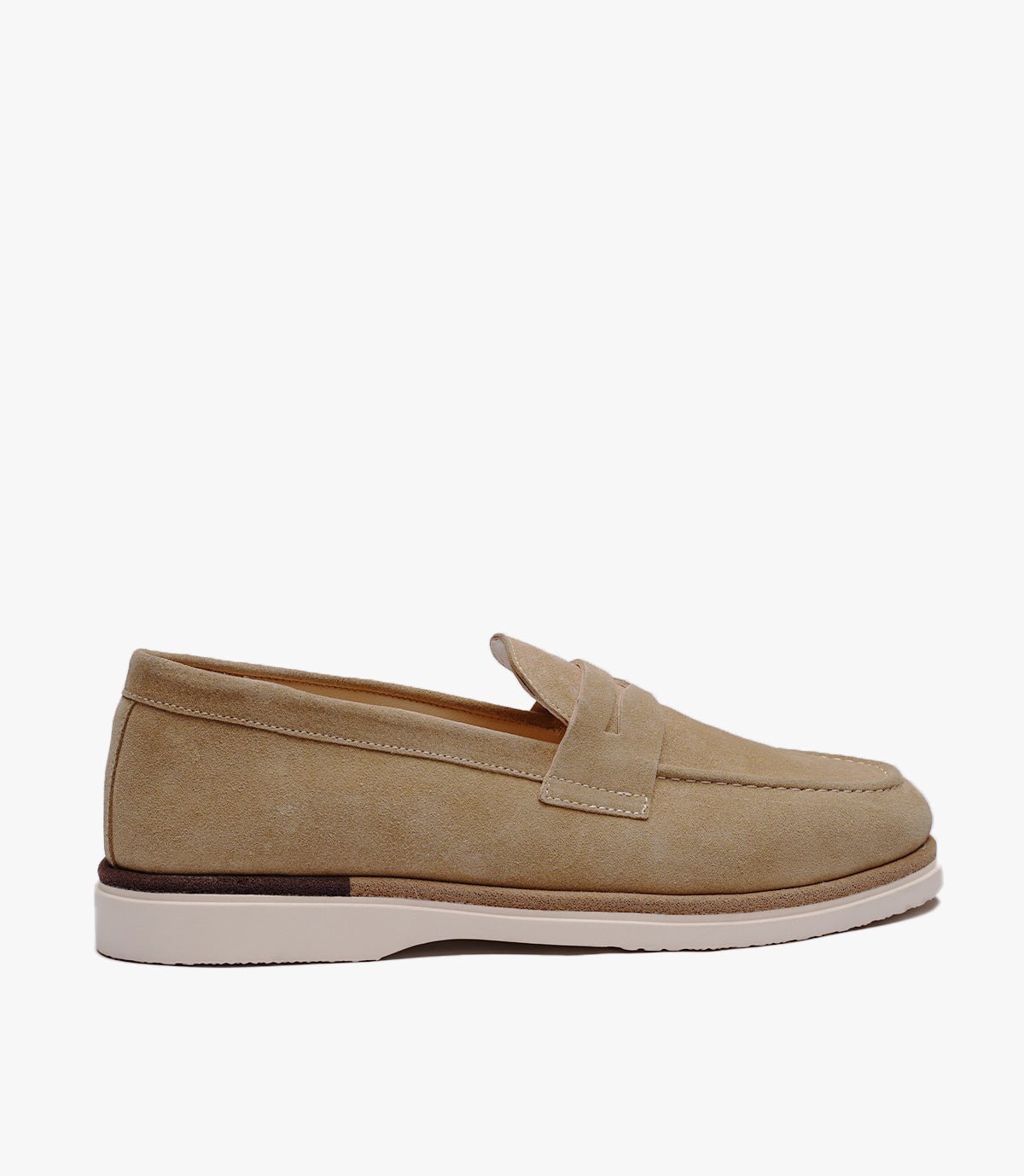 MOCASSIN REGALIA EN DAIM, BEIGE - CL308