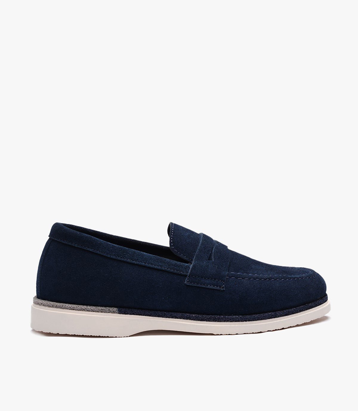 MOCASSIN REGALIA EN DAIM, BLEU NUIT - CL308