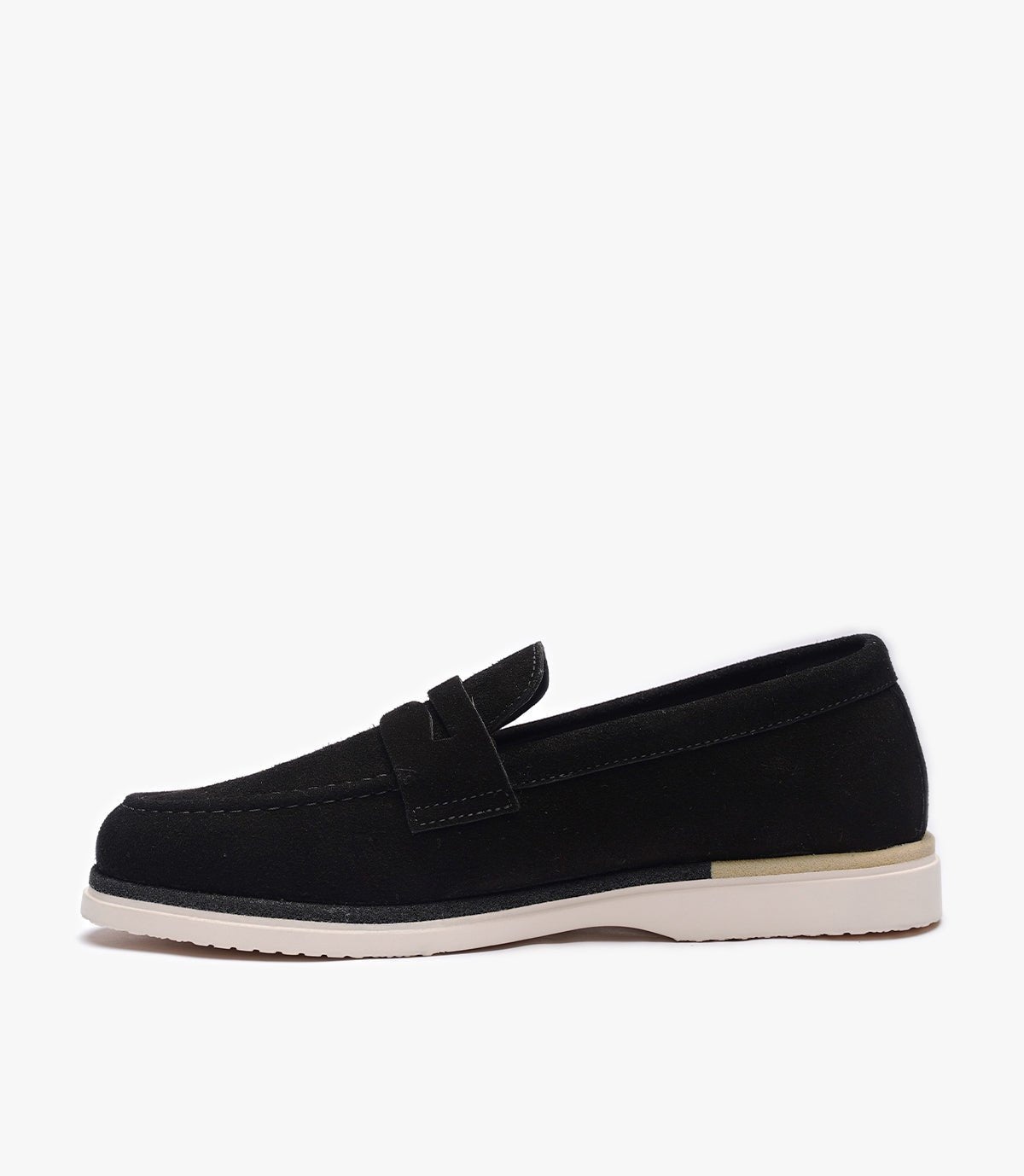 MOCASSIN REGALIA EN DAIM, NOIR - CL308