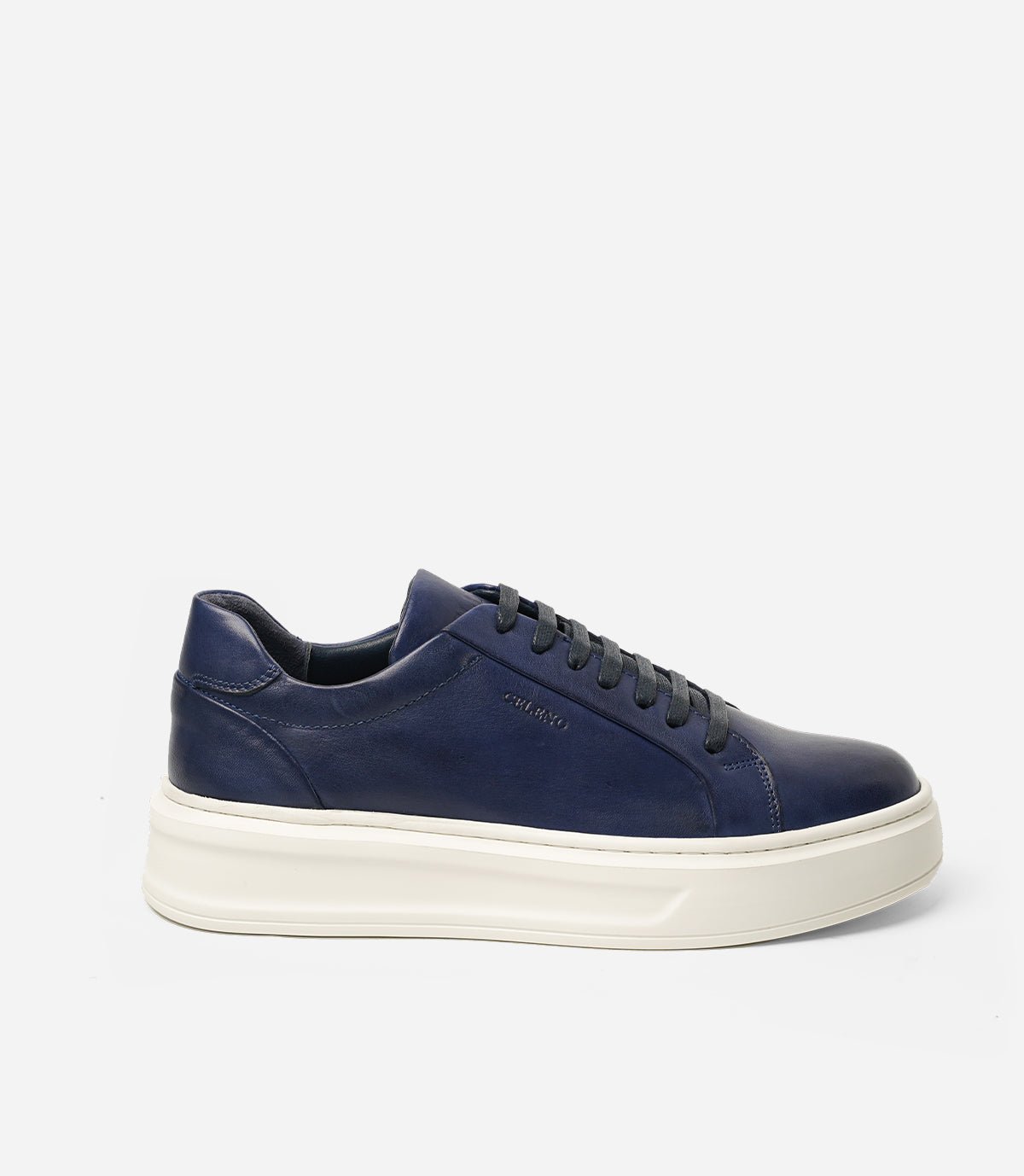 BASKET ROYALE en Cuir, Bleu– CL6065