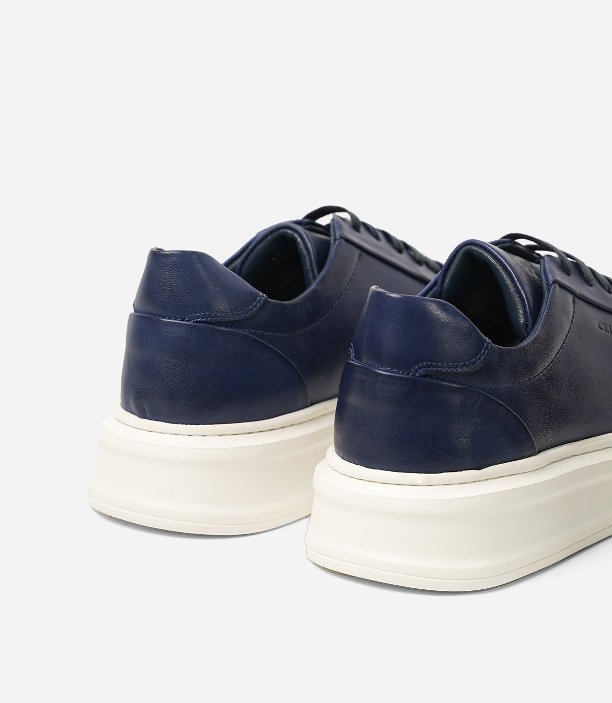 BASKET ROYALE en Cuir, Bleu– CL6065